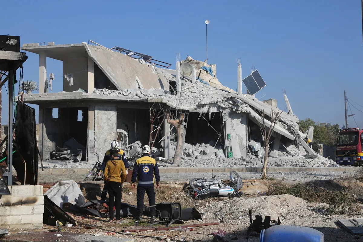 AA 20241128 36321344 36321330 12 CIVILIANS KILLED IN RUSSIAN WARPLANES ATTACK ON ALEPPO COUNTRYSIDE 1