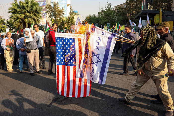 AFP 20241008 36JL3PR v1 HighRes IranIsraelLebanonPalestinianConflict