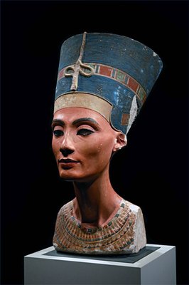 Egyptian 18th Dynasty Nefertiti 14th century BC queen consort of Pharaoh Akhenaton limestone MeisterDrucke 1056082 1
