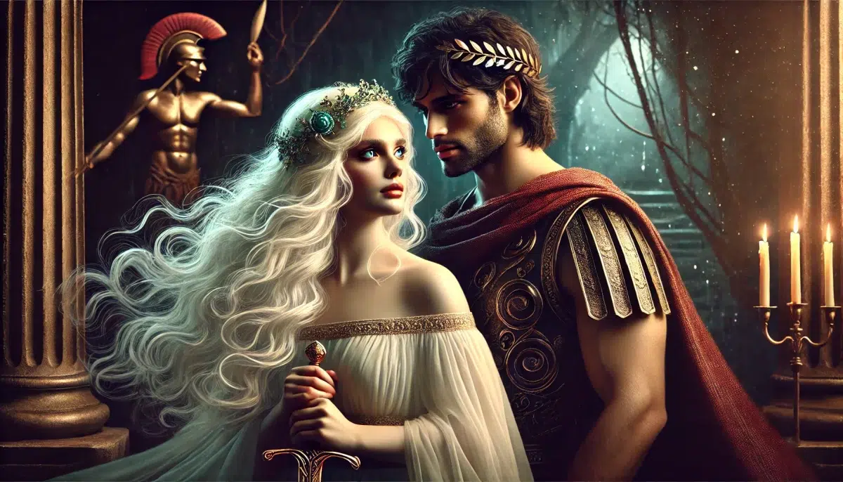 Aphrodite having a passionate affair with Ares e1726349497975