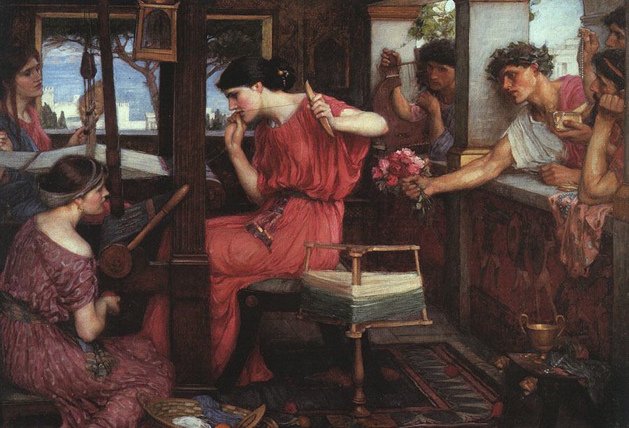 JohnWilliamWaterhouse PenelopeandtheSuitors1912
