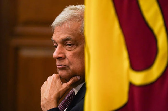 Ranil Wickremesinghe, Sri Lanka's president, during an interview at the Presidential Secretariat in Colombo, Sri Lanka, on Friday, Sept. 20, 2024. Sri Lanka's president said reopening talks with the International Monetary Fund over a bailout program would represent the biggest threat to the island nation's economy, hitting back at his opponents who have pledged fresh dialogue with the lender. Photographer: Thilina Kaluthotage/Bloomberg via Getty Images