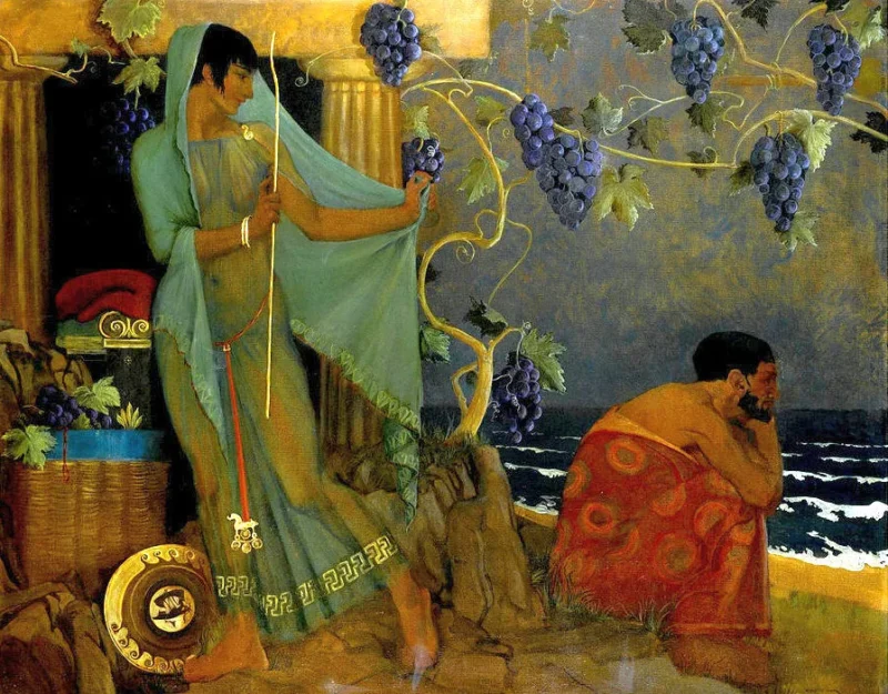 odysseus calypso 04 william russell flint 800x625