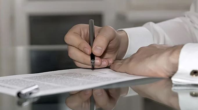 sign paper