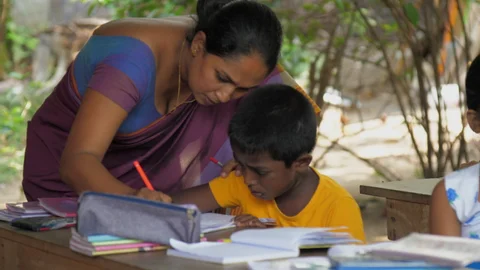 teacher in villlage