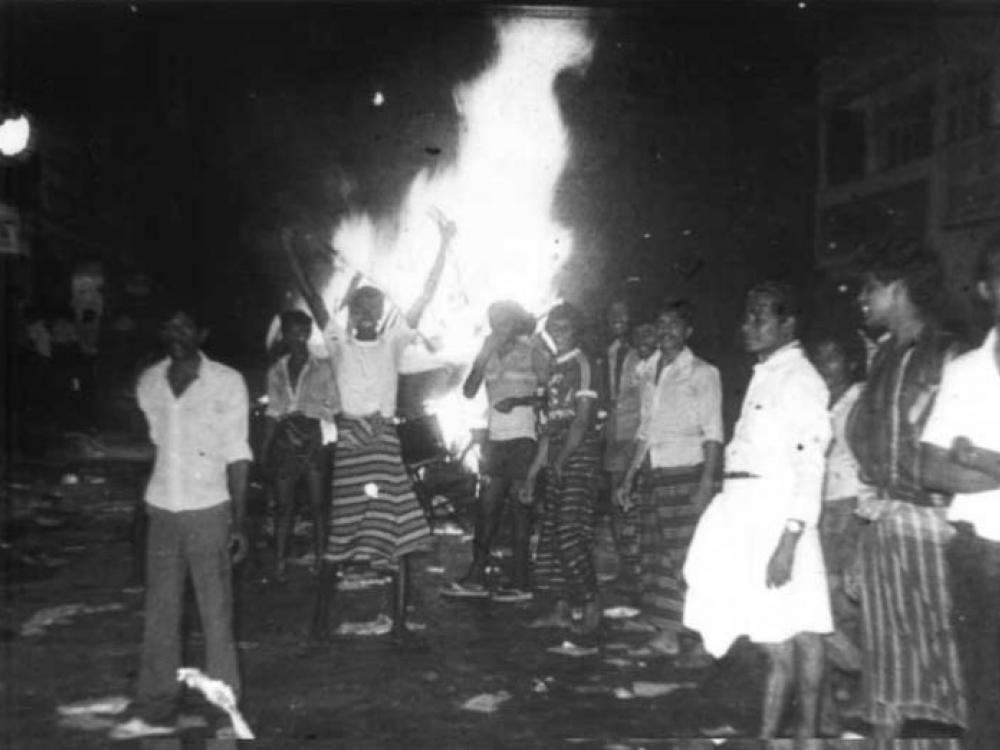 1983 rioters fire 1 0 1