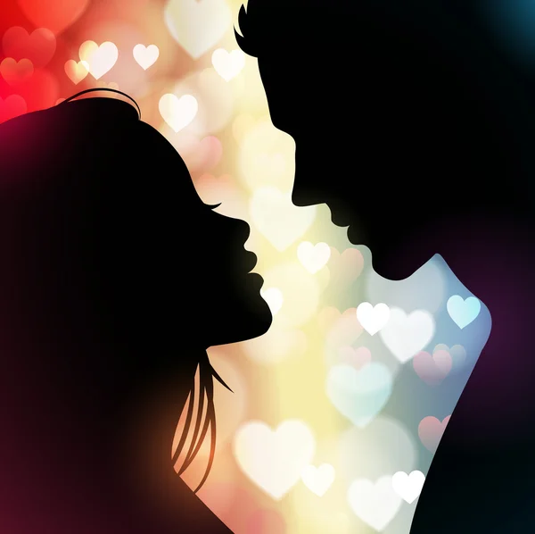depositphotos 39732057 stock illustration couple silhouette with hearts in