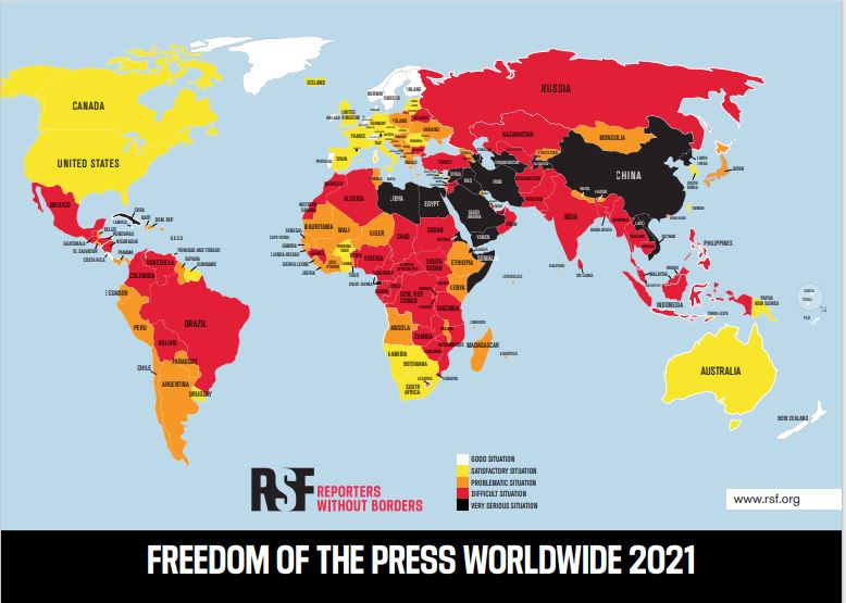Freedom of press worldwide