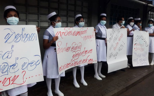 Health workers on token strike 3