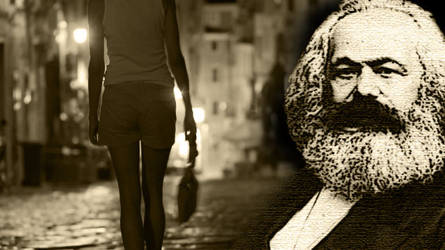 Marx opposes prostitution