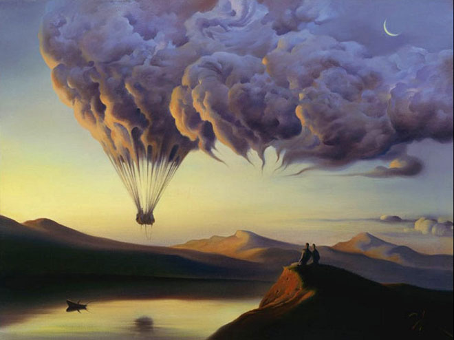 Vladamir Kush Surreal Painting Art Gallery Clouds