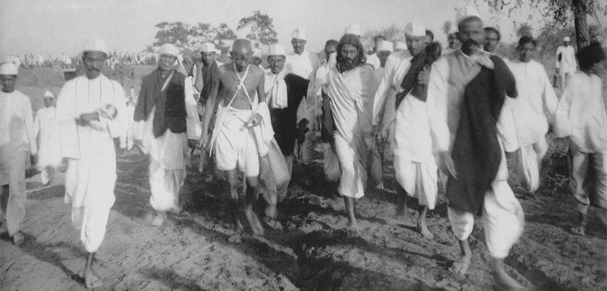 Gandhi during the Salt March